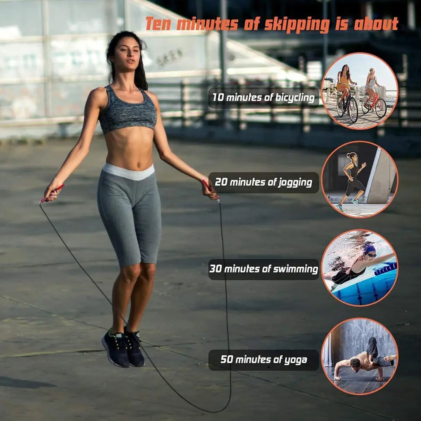 050 Speed Skipping Rope Jump Rope With Pvc Handle Sports Skipping Rope Jump Rope For Weight Loss Fitness Sports Exercise Workout For Men Women Boys Girls 3mtr.