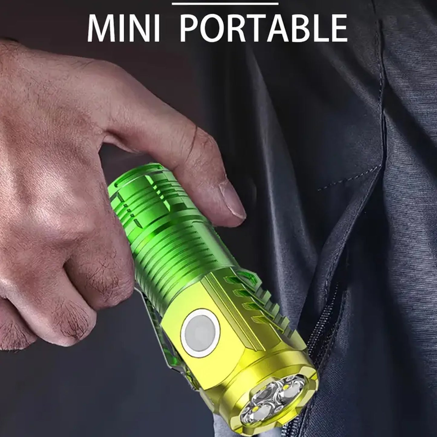 Usb Chargeable Mini 3 Led Flashlight Torch Light (1 Pc)