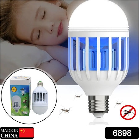 6898 12w Mosquito Killer Lamp E27 Summer Moths Flying Insects Led Zapper Mosquito Killer Lamp Light Bulb Household 12w