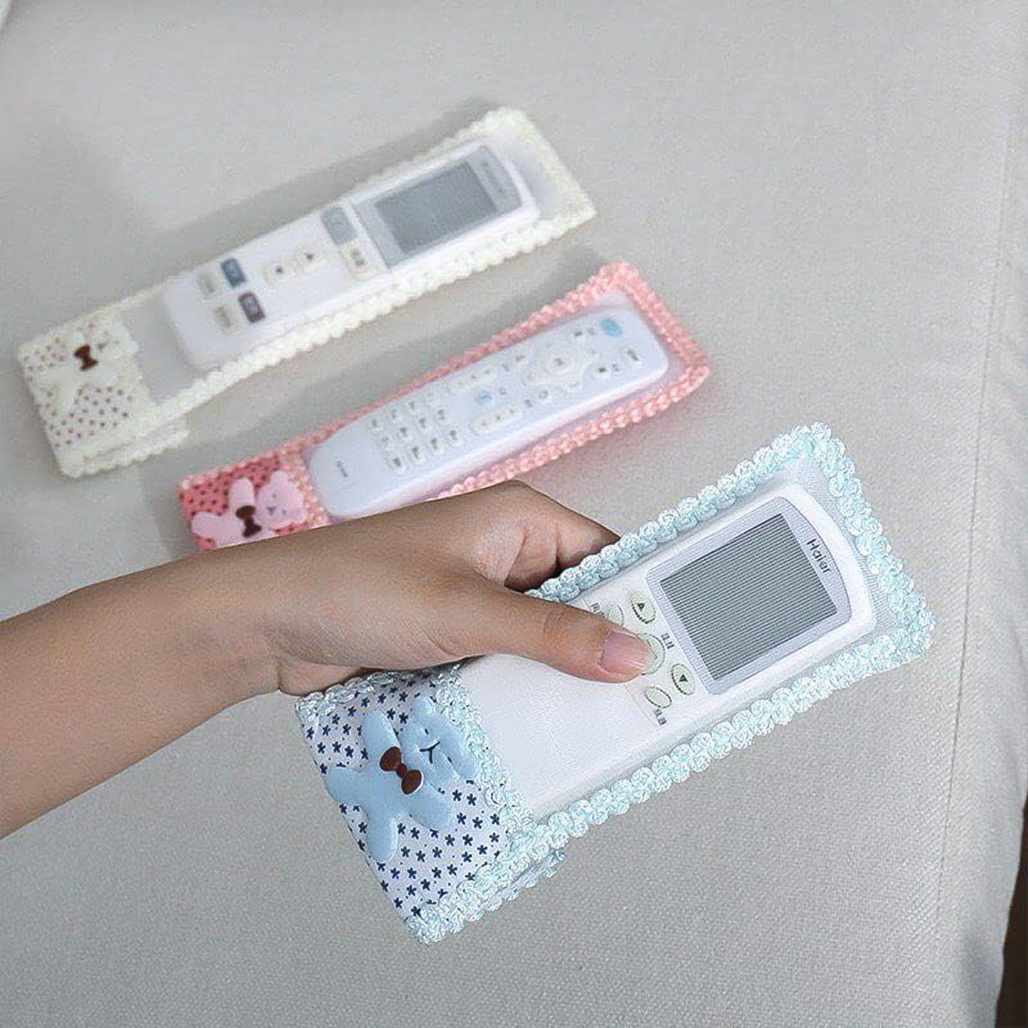 Cartoon Cloth Lace Remote Control Cover Remote Case (1 Pc 218 Cm Medium)