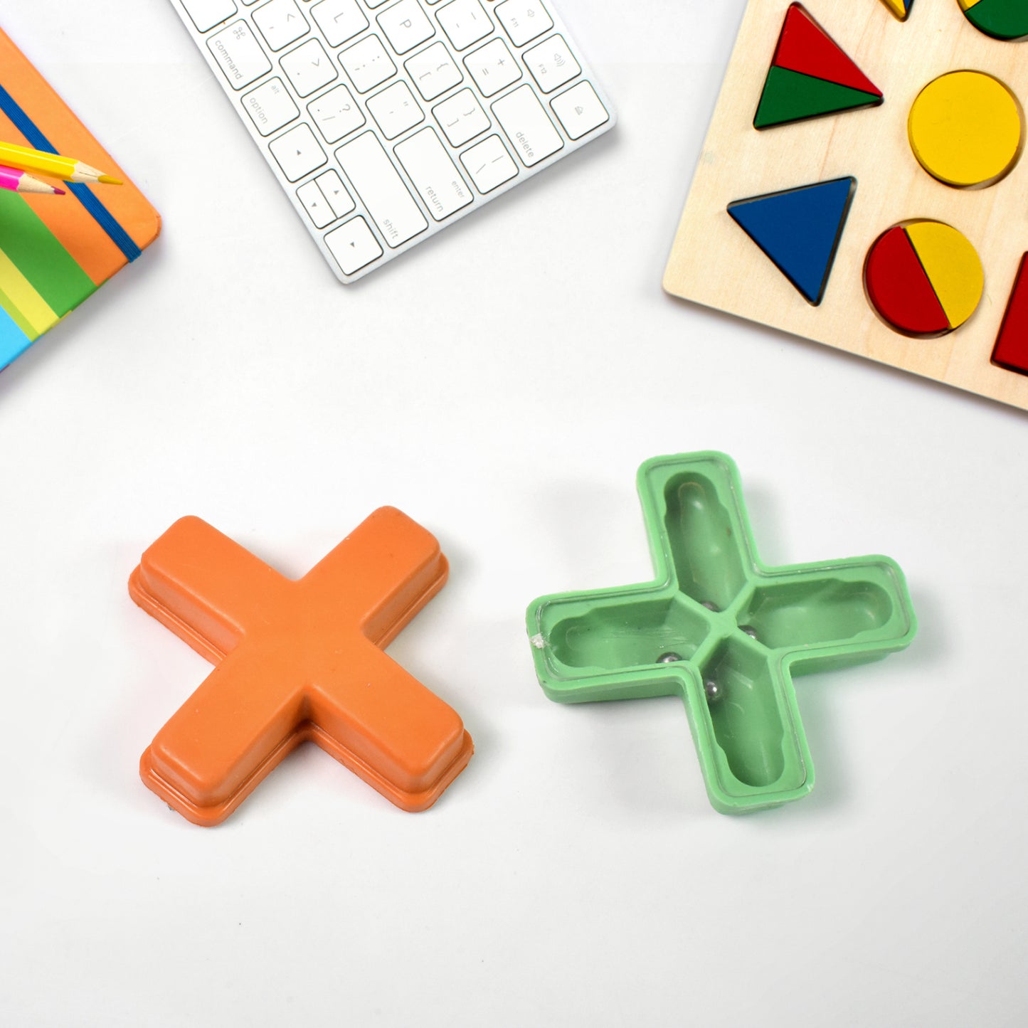 Magic Toys Magic Cross Magic Tricks Puzzle (1 Pc Mix Color Design)