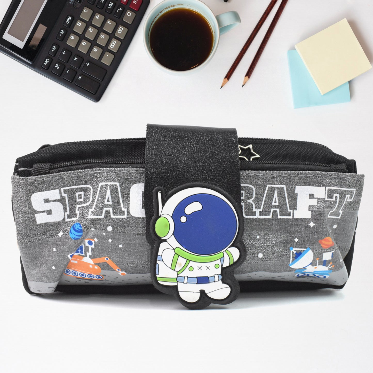 Pencil Pouch With Zipper Students Pencil Case Large Capacity Makeup Pouch Stationery Bag (1 Pc 2 Compartment)