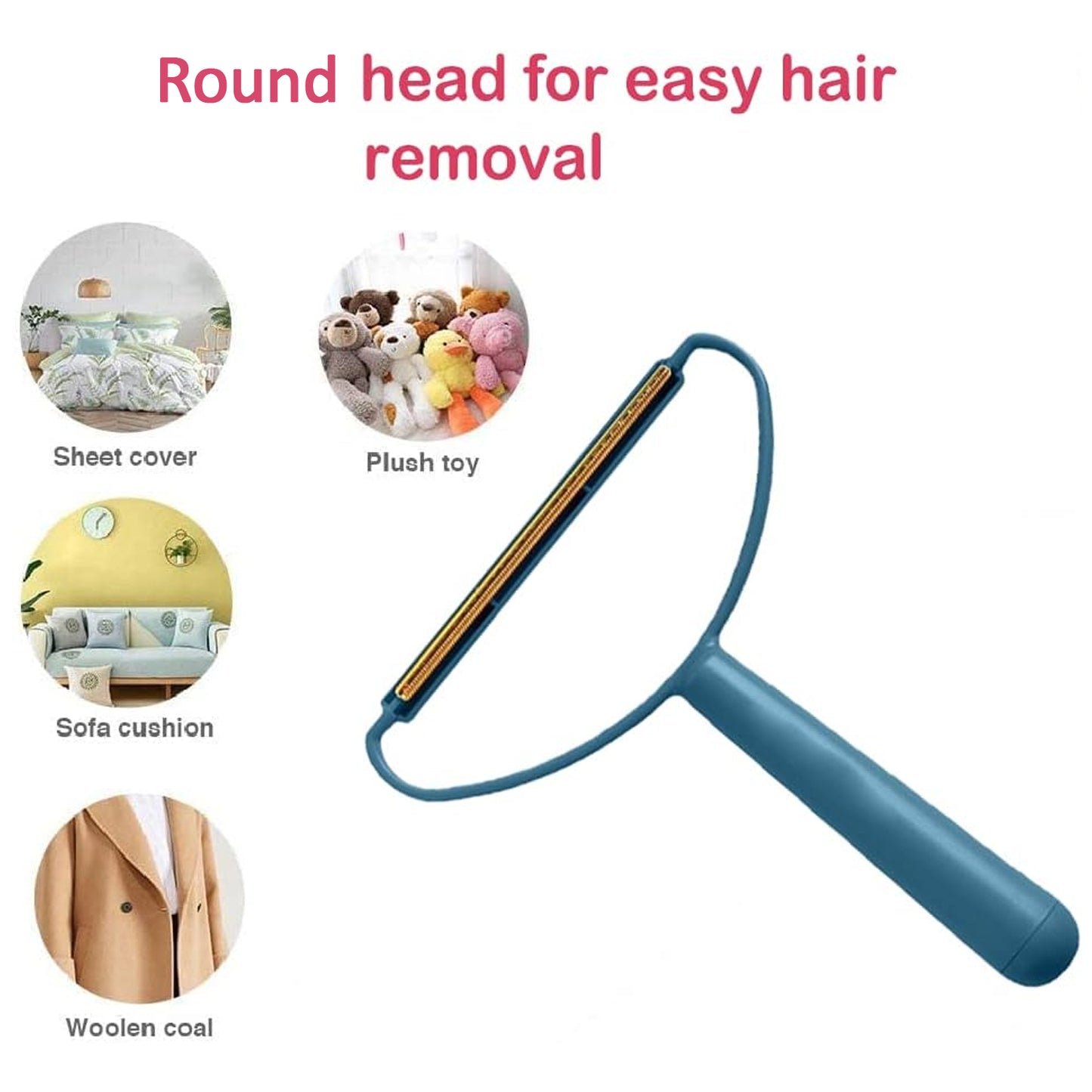 1300 2in1 Portable Lint Remover At Home Use Use For Removing Lint Dust In Furniture And Wool Clothes Sweater Carpet Woolen Fabrics Brush Sticky Lint Roller With Long Handle (1 Pc)