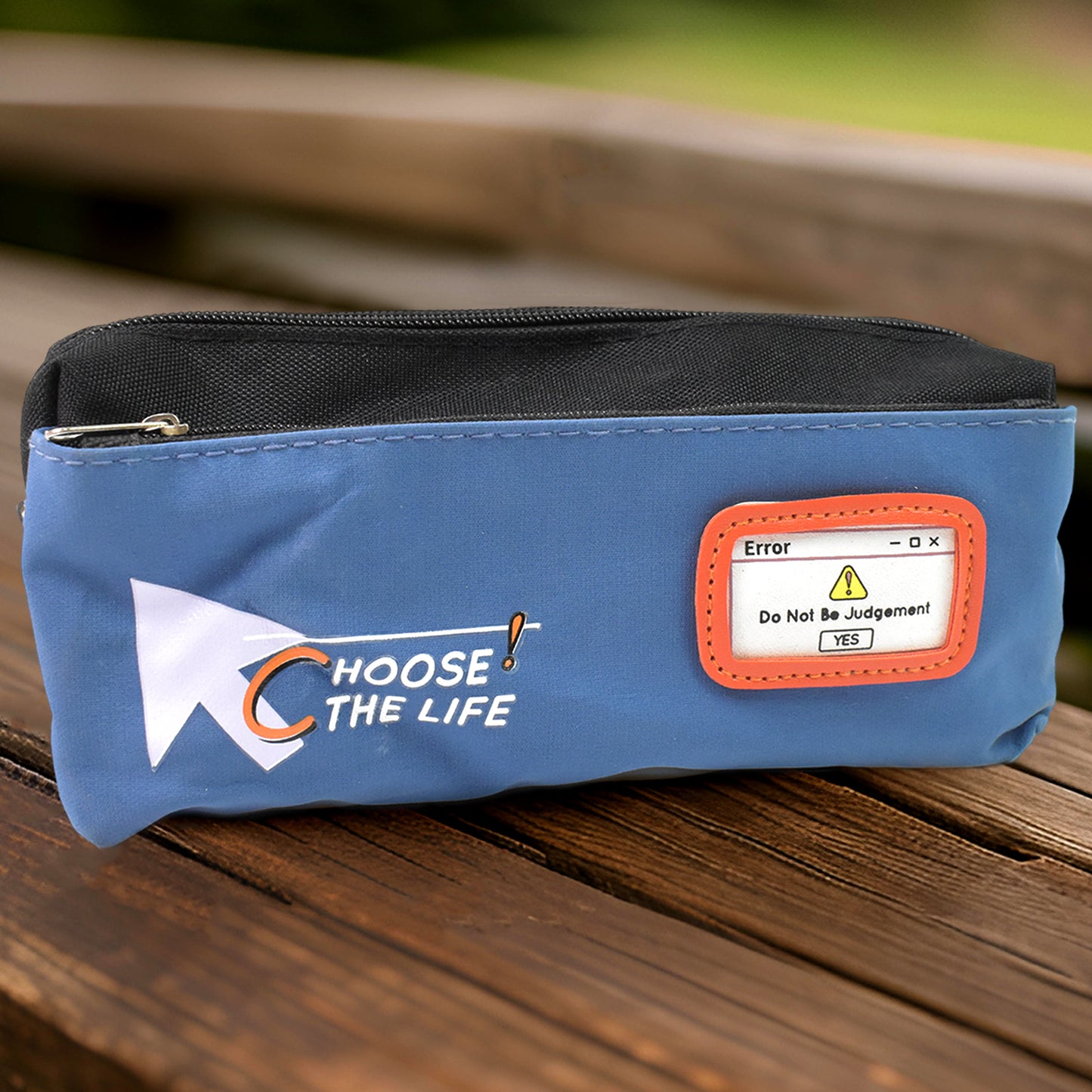 Pencil Pouch With Zipper (1 Pc 2 Compartment)