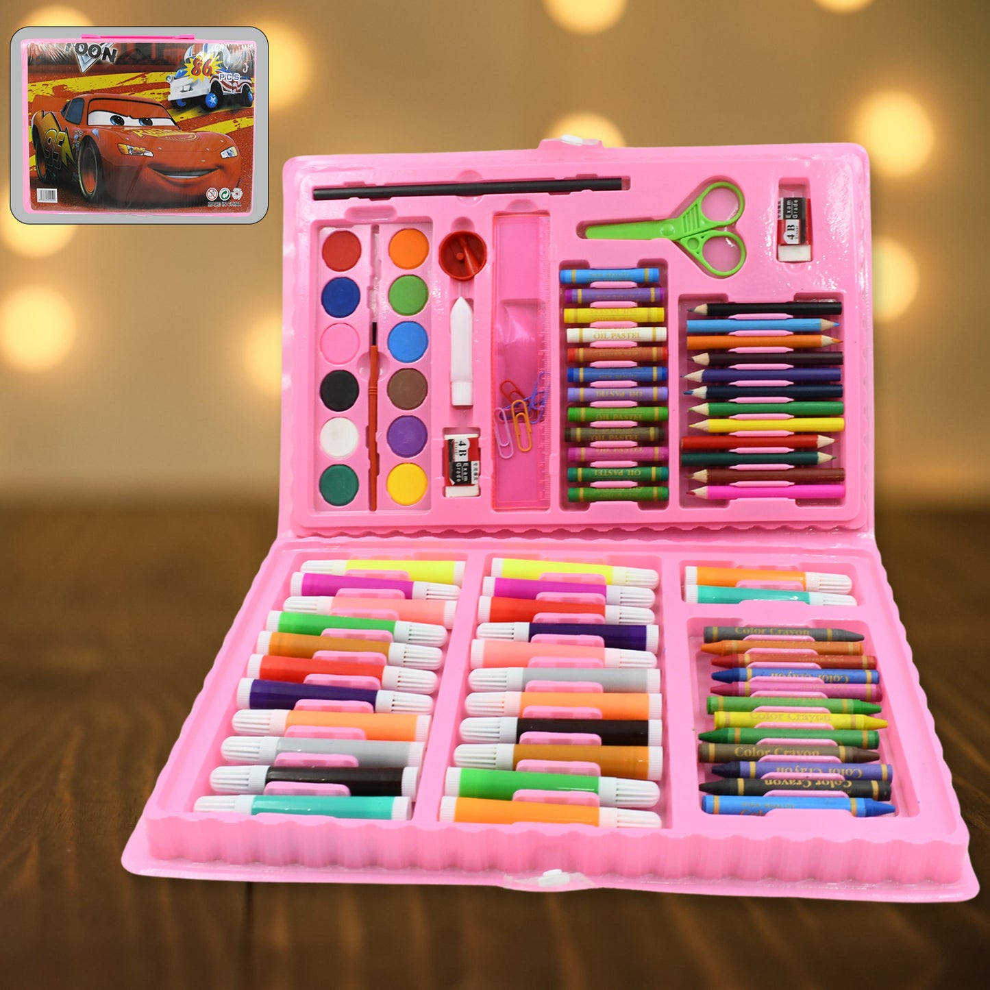 17978art Set Kids Art Supplies Coloring Case Kit Painting Drawing Sets For Kids Boys Girls Gifts Toys Age 4 Above - Mix Colors Kids Colorful Bag (86 Pcs Set)