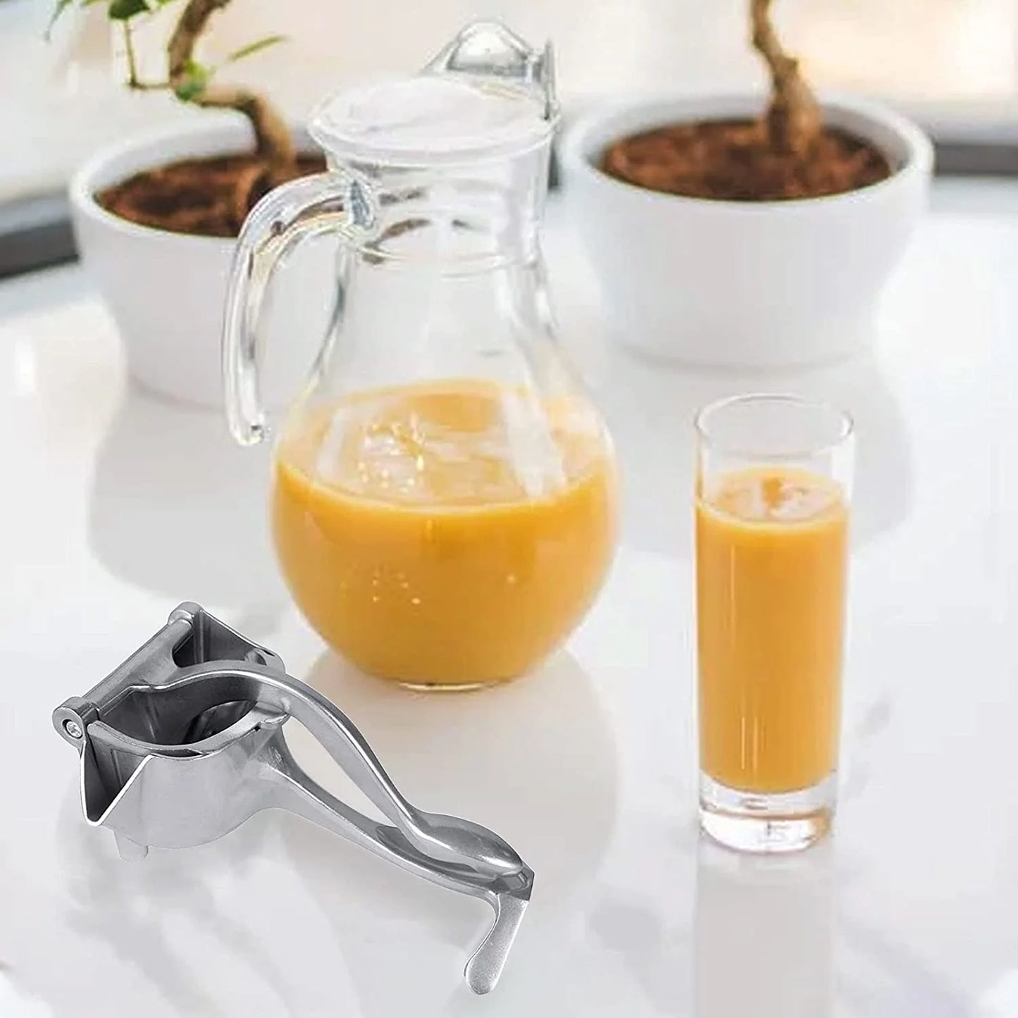 2127 Manual Aluminium Metal Fruit Press Juicer ( Brown Box )
