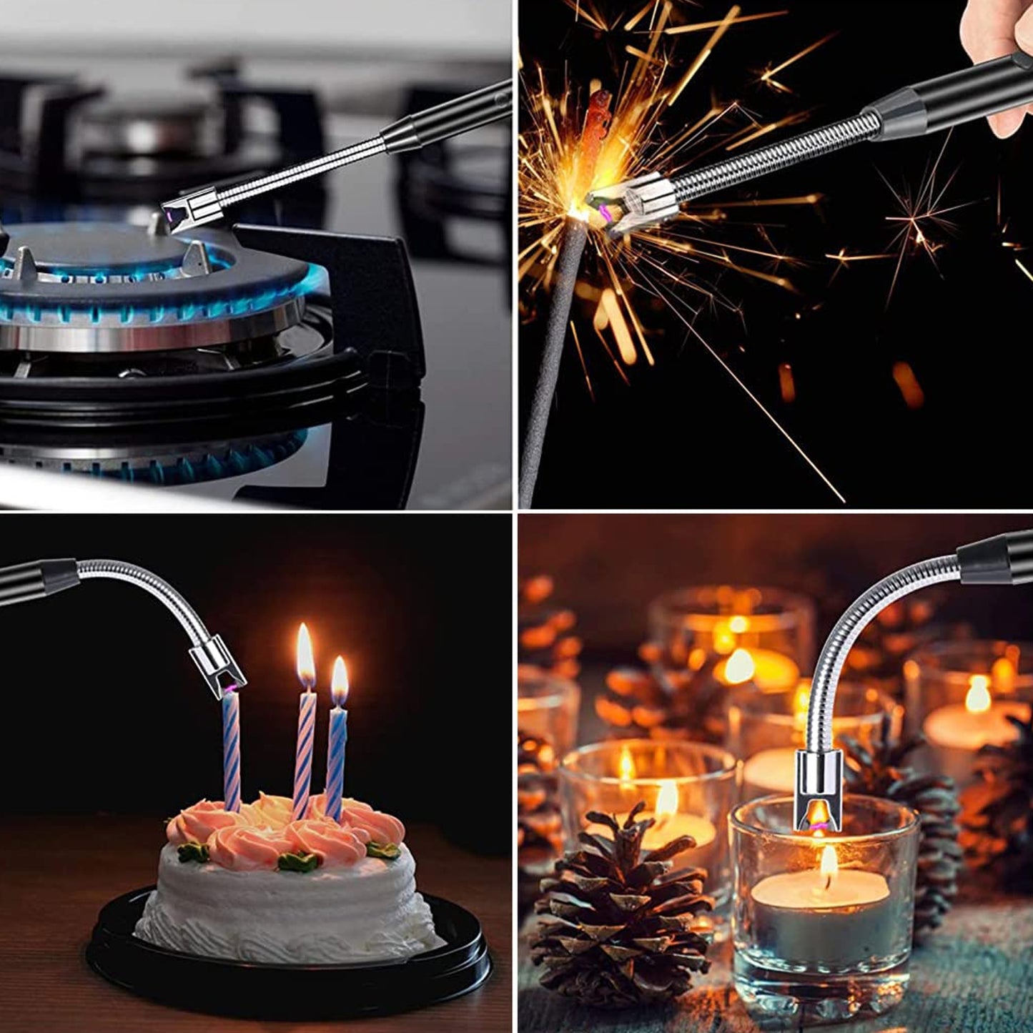 Electronic Smoking Plasma Lighters For Multipurpose Like Candles Grill Bbq (1 Pc Loose Mix Color)