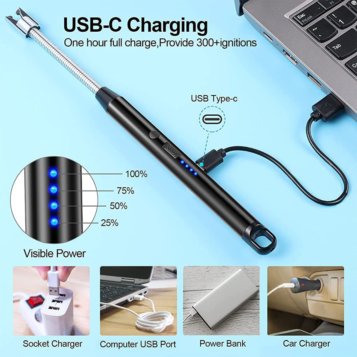 Electronic Smoking Plasma Lighters For Multipurpose Like Candles Grill Bbq (1 Pc Loose Mix Color)