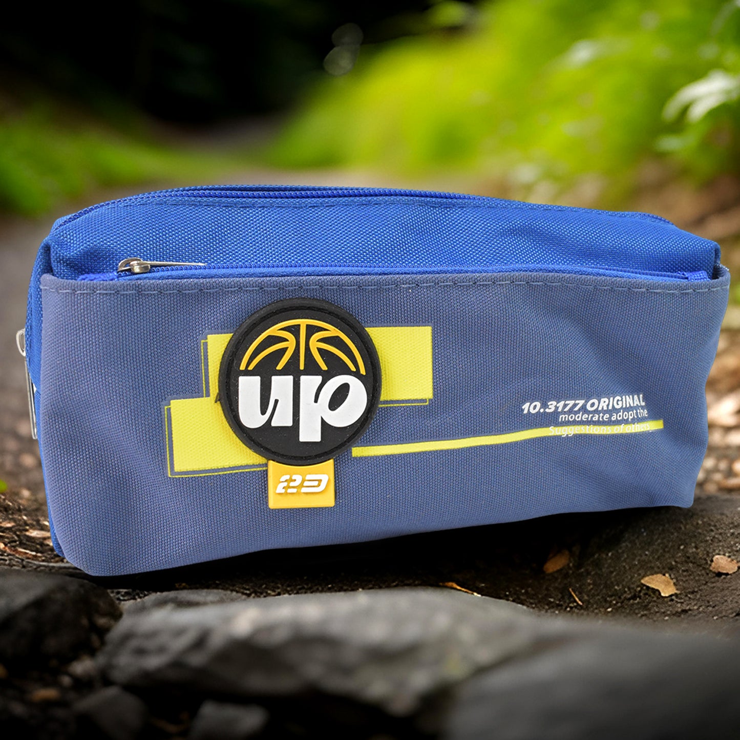 Pencil Pouch With Zipper (1 Pc 2 Compartment)
