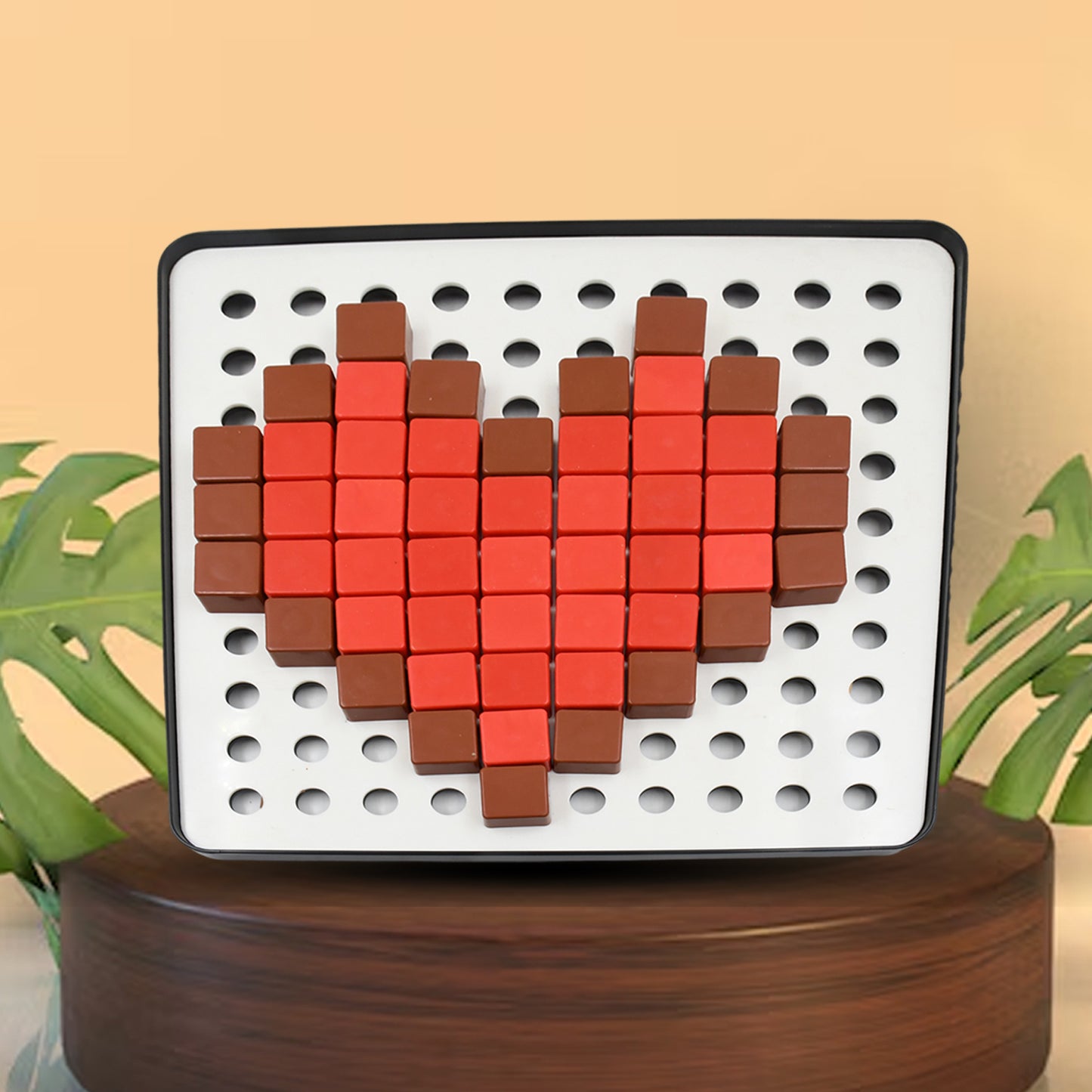 18042 Pixel Cubes Toy For Children Early Education Pixel Game Educational Board Games Board Birthday Gift For Kids Learning Math Toy Brain Games Math Puzzle (Approx 180 Cubes With Pixel Board Book)