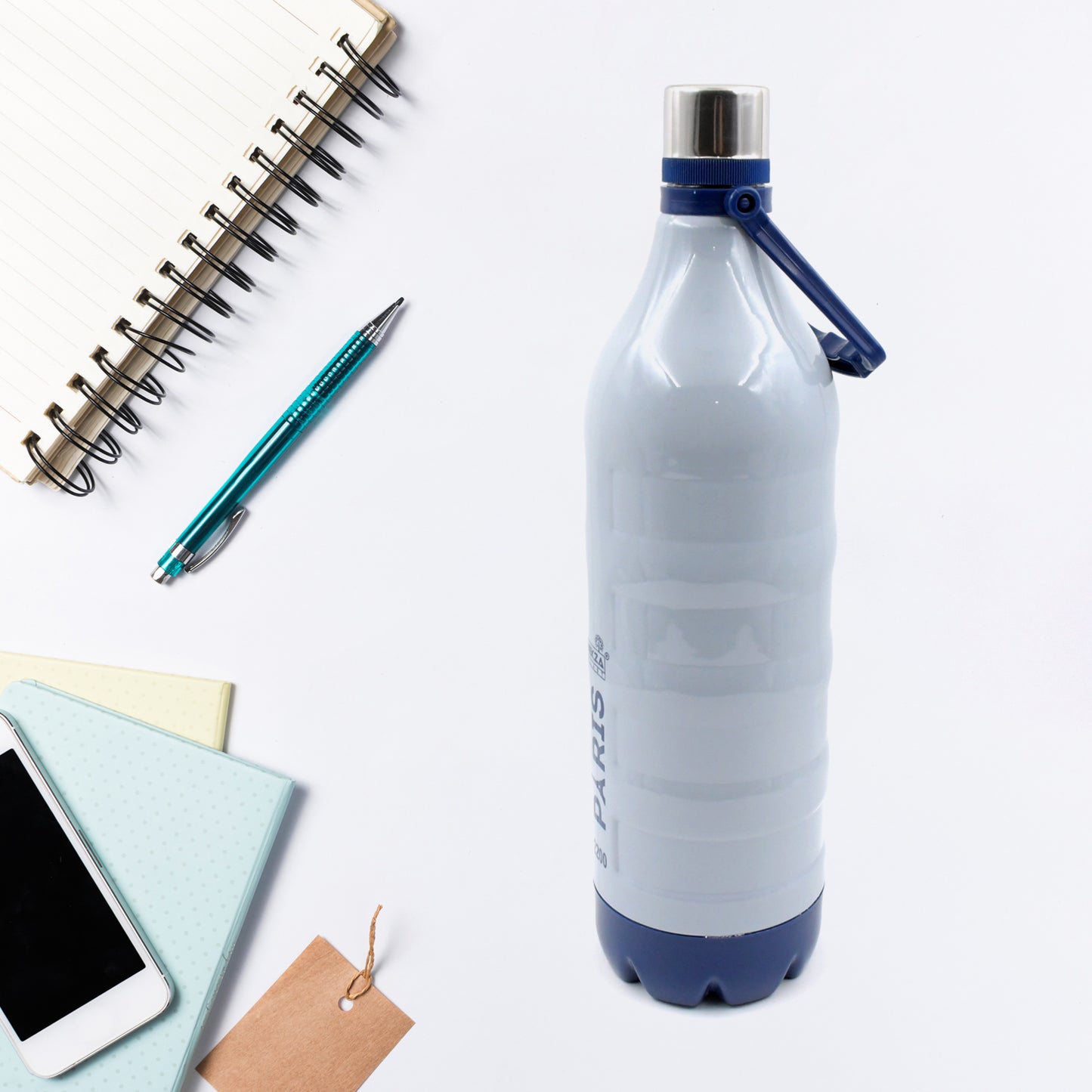 Plastic Sports Insulated Water Bottle With Handle Easy To Carry High Quality Water Bottle Bpa-free Leak-proof For Kids School For Fridge Office Sports School Gym Yoga (1 Pc 1500ml 2200ml)