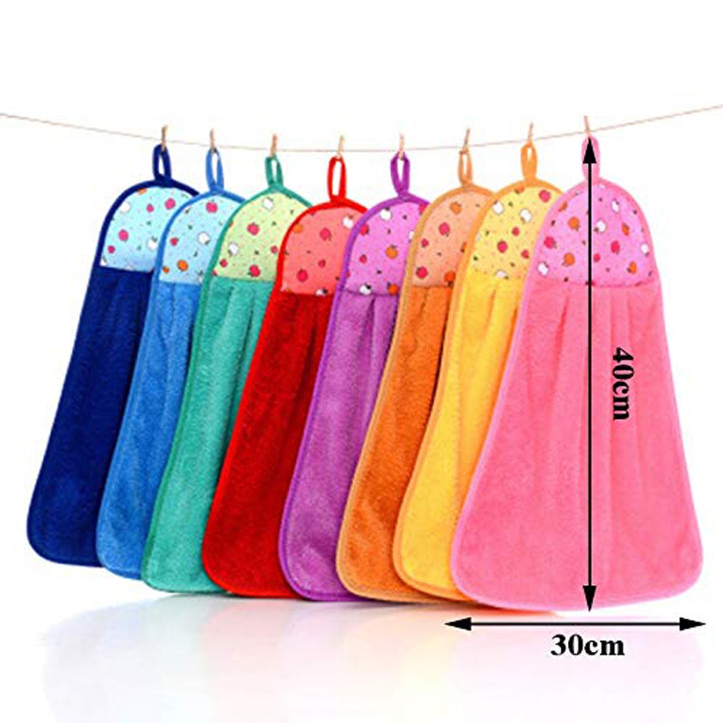 4920 Microfiber Wash Basin Hanging Hand Kitchen Towel Napkin Microfiber Cloth Cartoon Animal Hanging Dishcloths Kitchen Accessories ( 1pc )