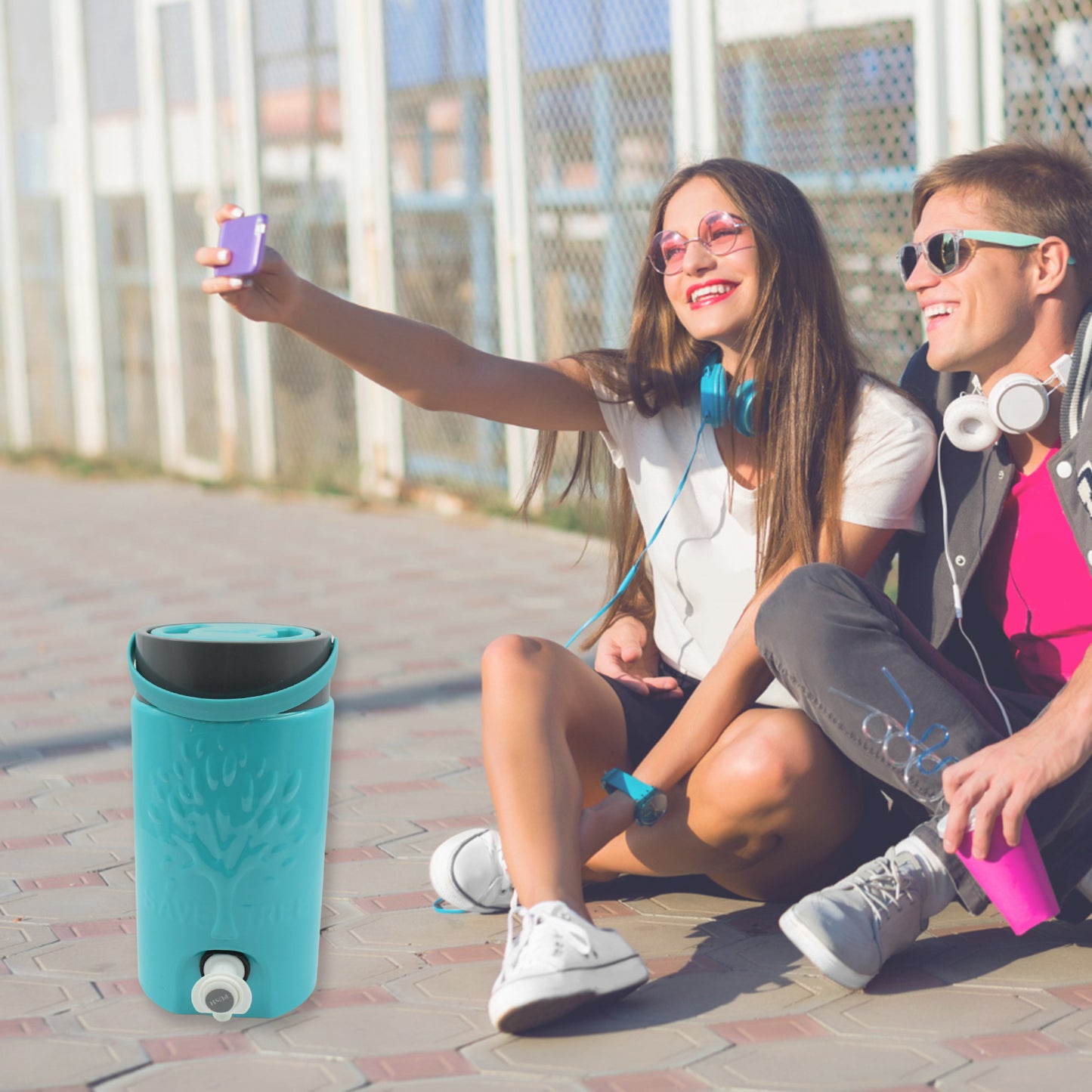 Insulated Plastic Water Rover Jug With A Sturdy Handle Water Jug Camper With Tap Plastic Insulated Water Water Storage Cool Water Storage For Home Travelling (3000 Ml)