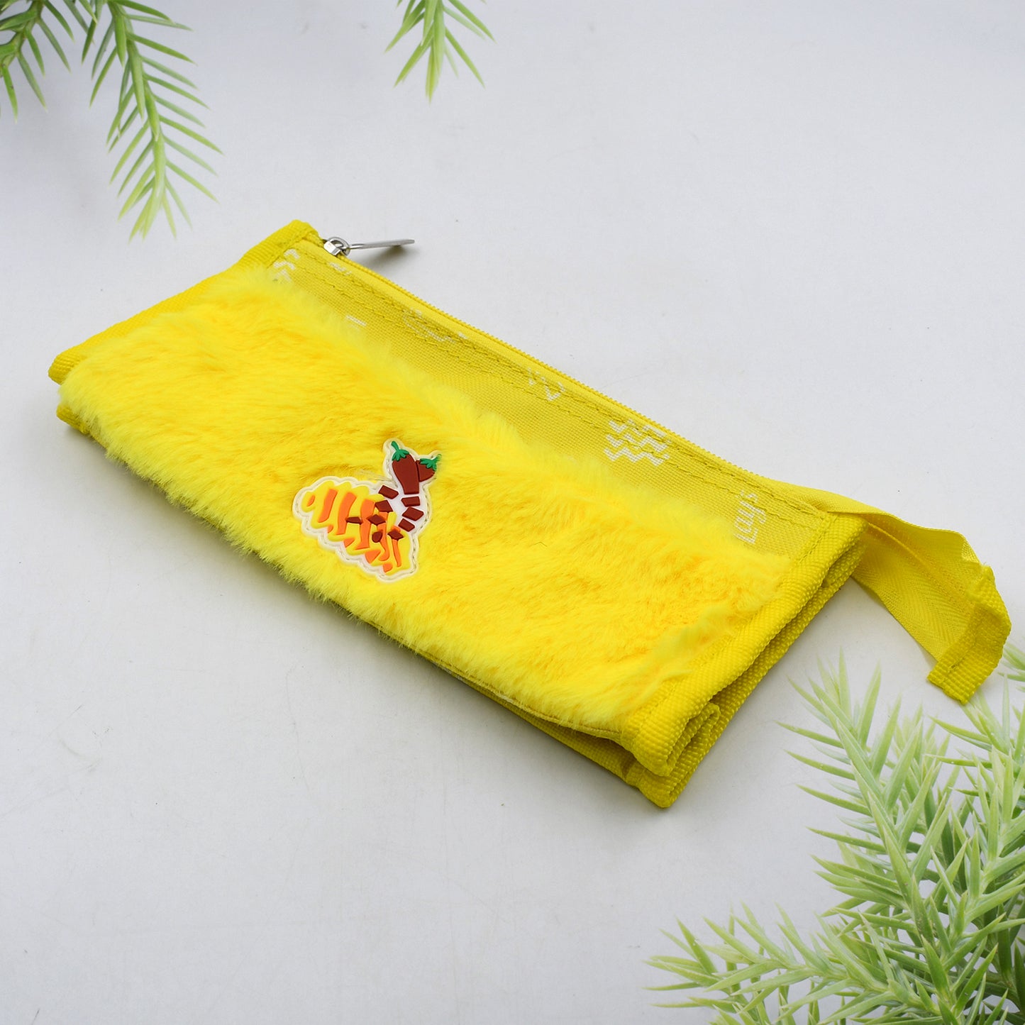 7046 Smart Design Solid Colour Double Pocket Large Capacity With Zipper Reusable Multipurpose Washable Pouch Pen Pencil Stationary Case Travel Boys Girls Pouch With Zip For Travel School Stationary (2 Pocket)