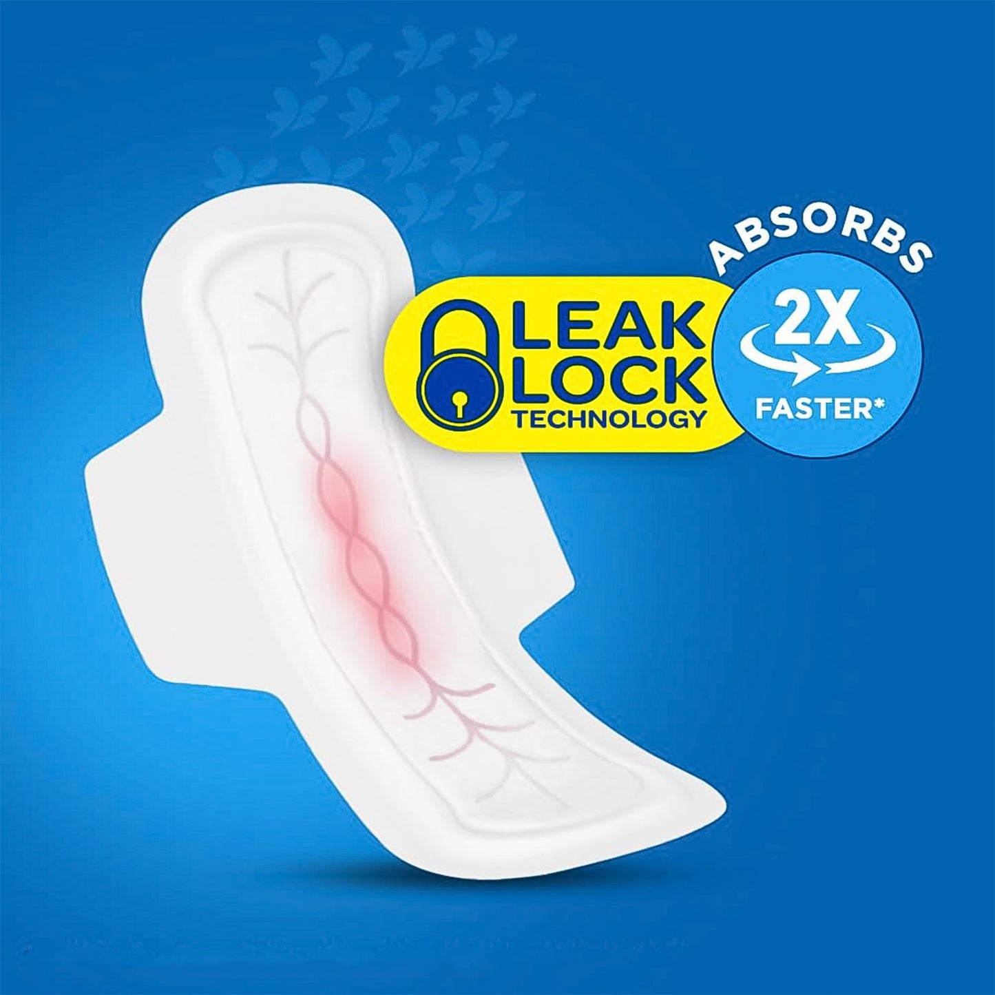 Blue Lady Extra Long Pads With Wides Wings Sanitary Pads 280 Mm 40-pack
