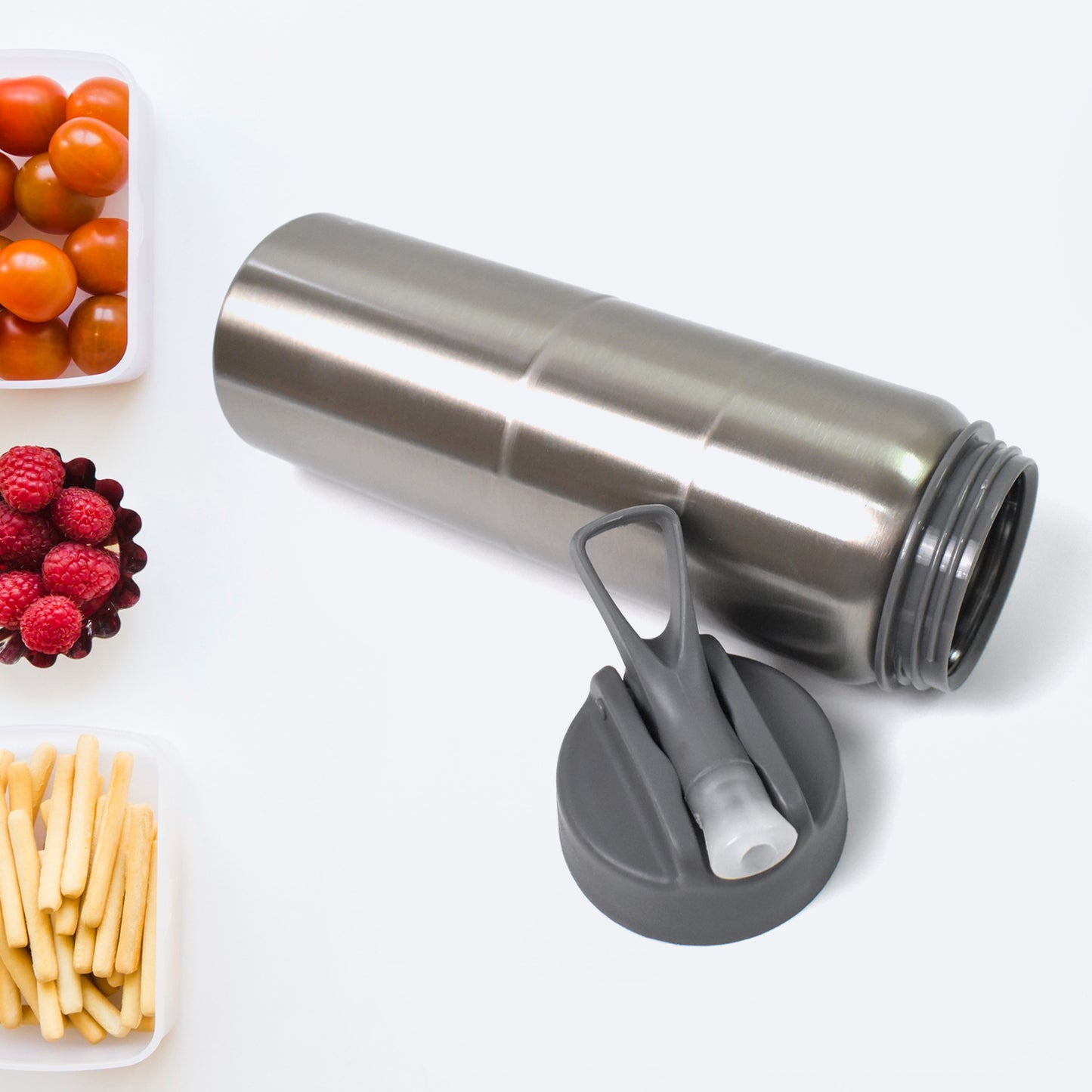 Steel Water Bottle Fridge Water Bottle With Straw (750ml)