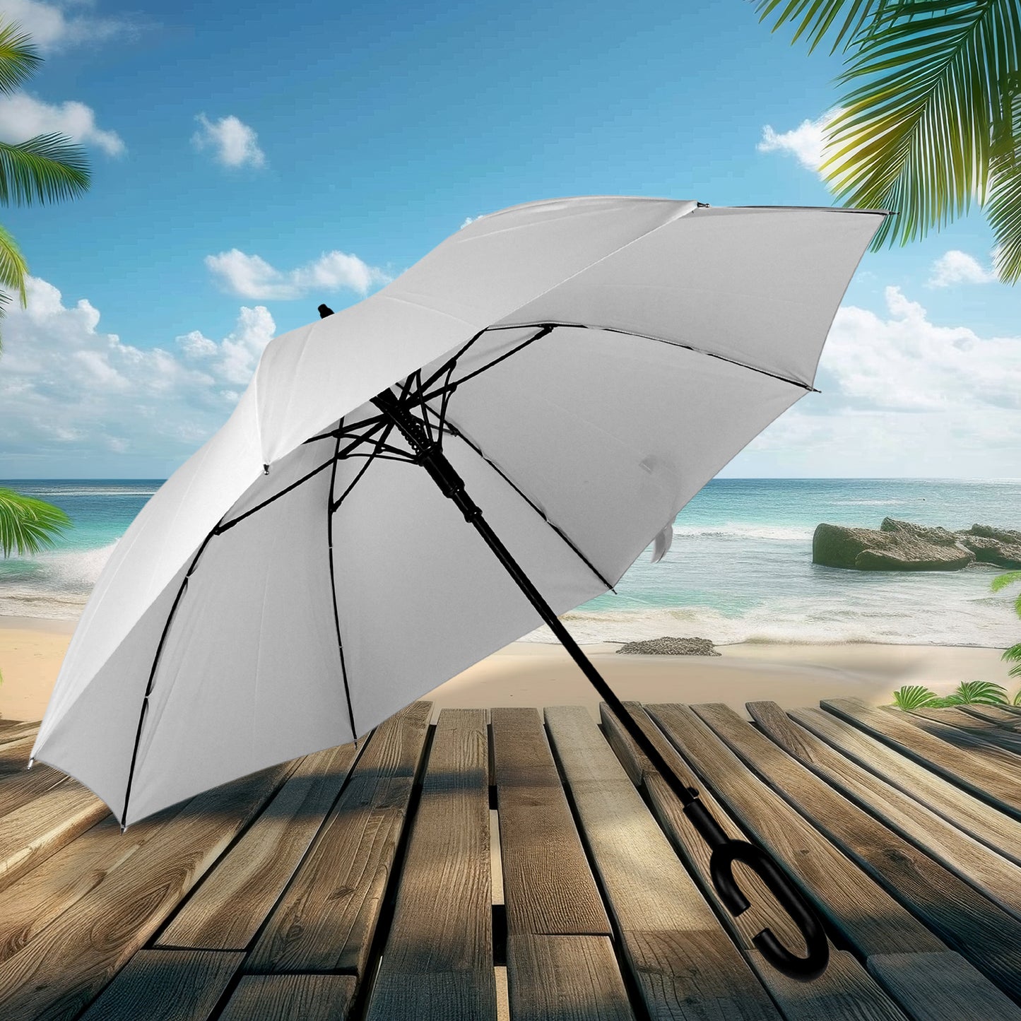 8551umbrella Summer Sun And Rain Protectionfoldable Cute Umbrella C-shaped Handle Uv Protection Rain Sun Umbrella Travel Accessories Umbrella For Children Girls And Boys (1 Pc Mix Color)