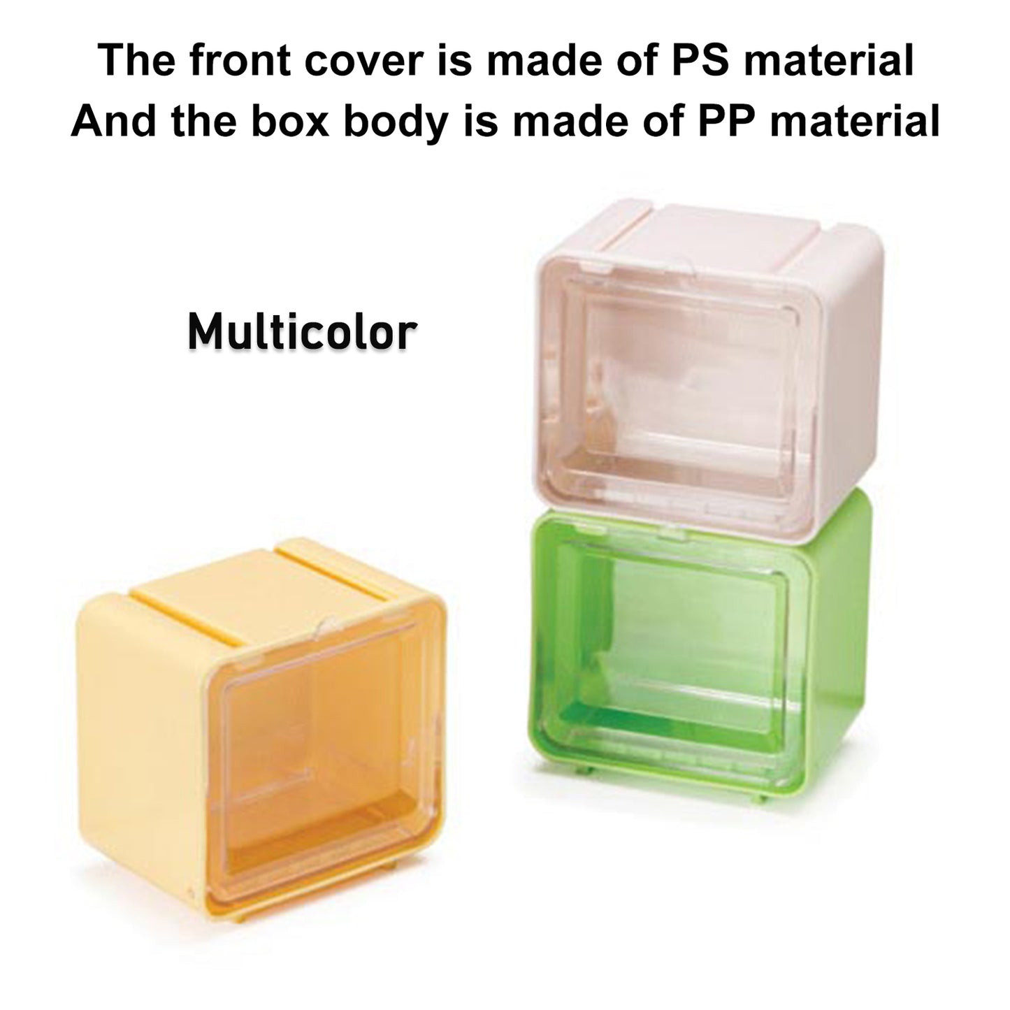 17611 Storage Box Storage Container Tape Storage Boxes Durable Convenient Plastic Transparent Lid Visible Tape Storage Box Case For Office