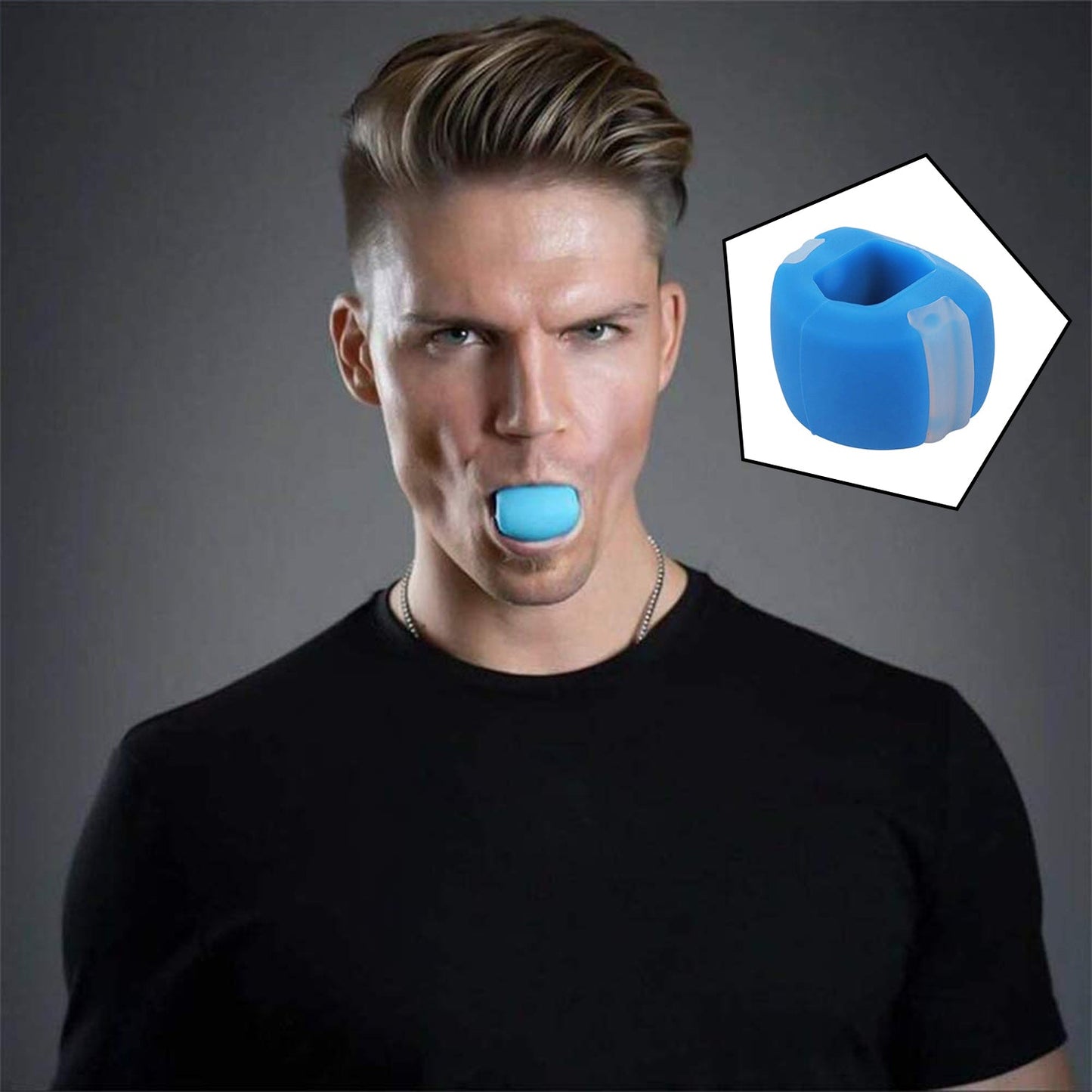 6101c Cn Mix Jaw Exerciser Used To Gain Sharp And Chiselled Jawline Easily And Fast.
