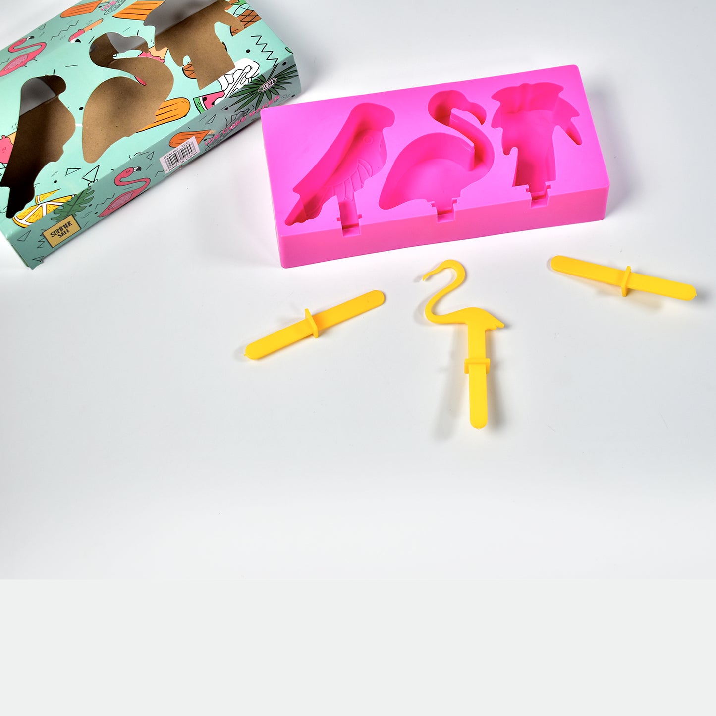 7168 Fancy Ice Candy Mould Maker Food Grade Homemade Reusable Ice Popsicle Makers Frozen Ice Cream Mould Sticks Kulfi Candy Ice Mold For Children Adults