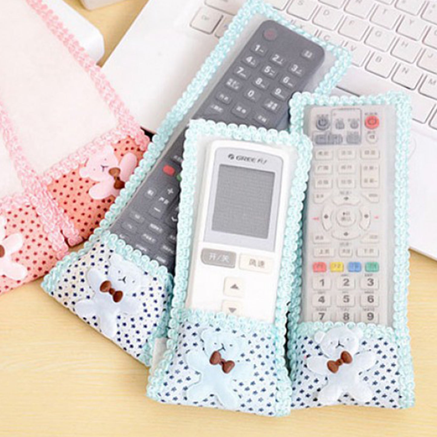 Cartoon Cloth Lace Remote Control Cover Remote Case (1 Pc 188 Cm Small)