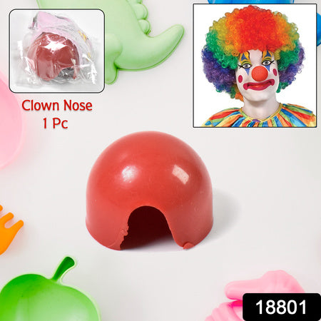 Small Plastic Joker Clown Nose Toy (1 Pc Mix Color Design)