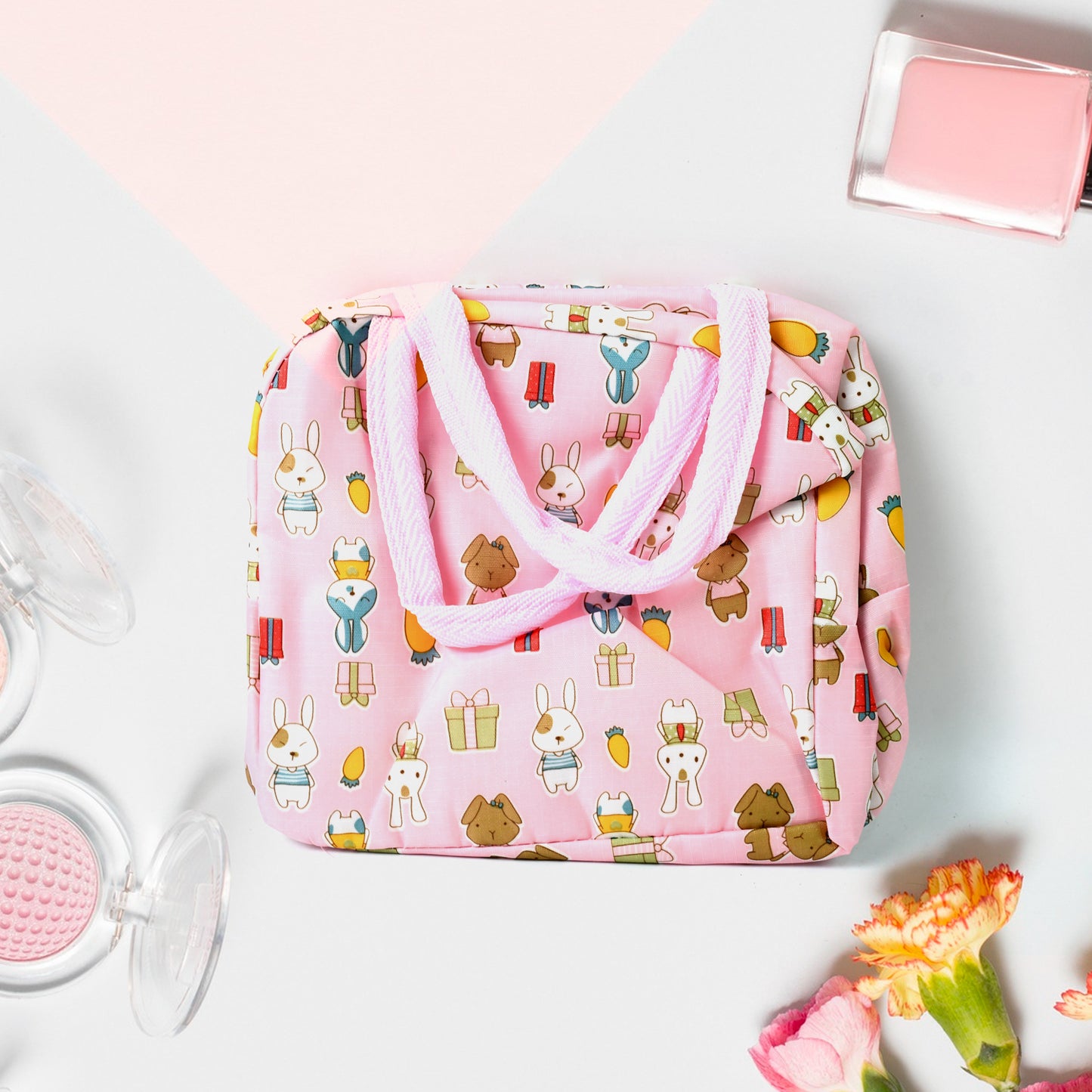 Lunch Box Bag For Women Men Insulated Lunch Bag With Zipper (1 Pc Mix Color)
