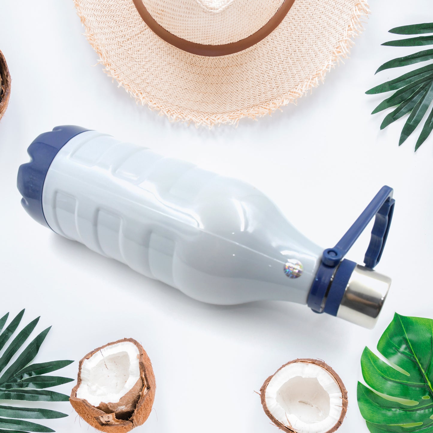 Plastic Sports Insulated Water Bottle With Handle Easy To Carry High Quality Water Bottle Bpa-free Leak-proof For Kids School For Fridge Office Sports School Gym Yoga (1 Pc 1500ml 2200ml)
