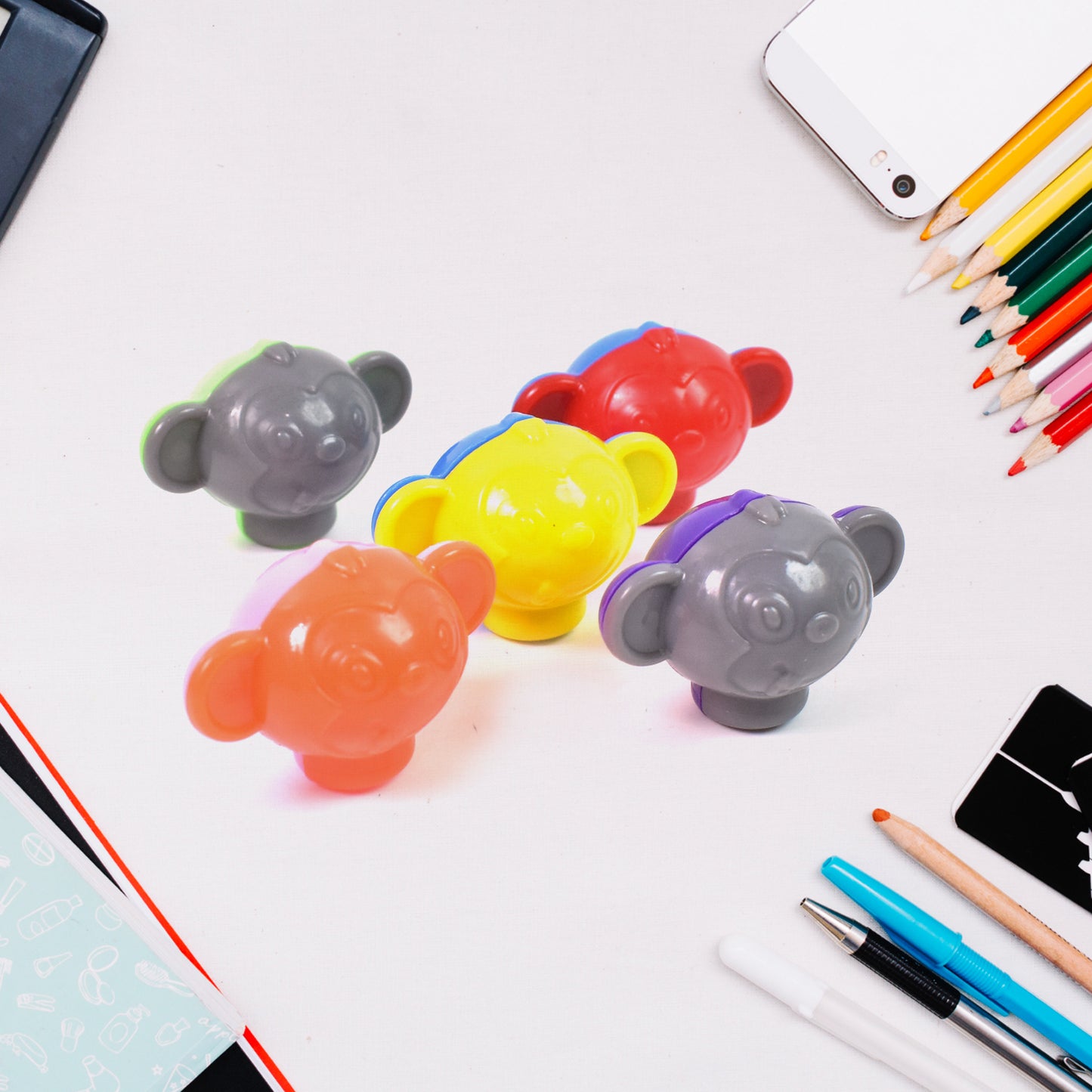 Cartoon Money Shape Pencil Top Promotional Toys (1 Pc Mix Colour Design)