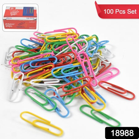 Metal U Shape Paper Pin Clip 28 Mm (100 Pcs Set)