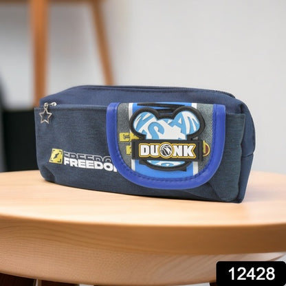 Pencil Pouch With Zipper (1 Pc  2 Compartment)