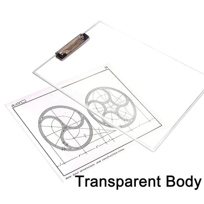 4080 Transparent Premium Exam Pad Best For Students In All Exams Unbreakable Flexible Board With A Centimeter Measuring Side Pad For School  Exam Use