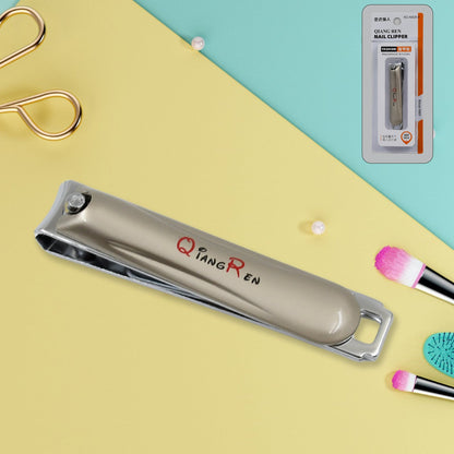 Stainless Steel Folding Portable Large Nail Clippers With Nail File (1 Pc)