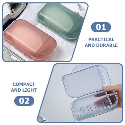 Travel Soap Container Soap Travel Case With Lid (1 Pc)