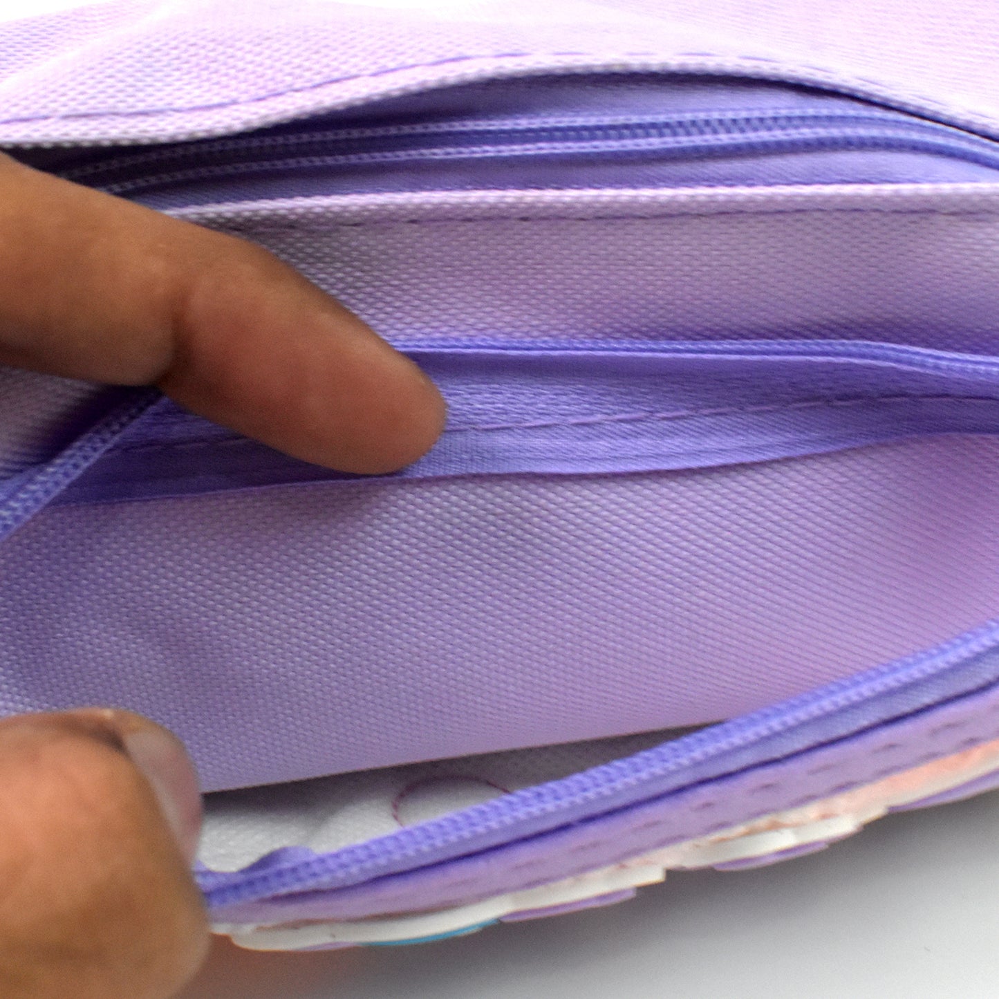 Pencil Pouch With Zipper Students Pencil Case Large Capacity Makeup Pouch Stationery Bag (1 Pc  2 Compartment)
