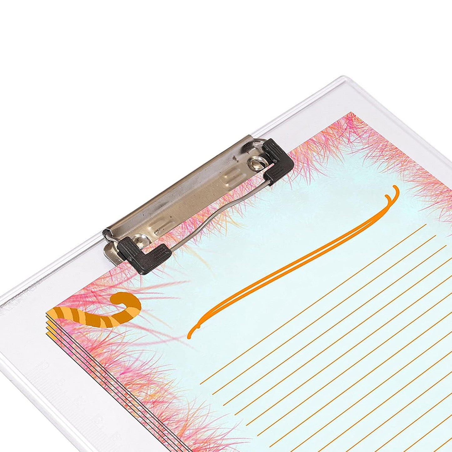 4080 Transparent Premium Exam Pad Best For Students In All Exams Unbreakable Flexible Board With A Centimeter Measuring Side Pad For School  Exam Use