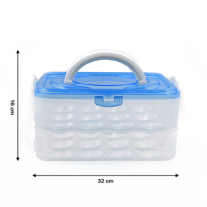 2966 Double Layer Premium 48 Grid Egg Storage Box For Egg Storage Container