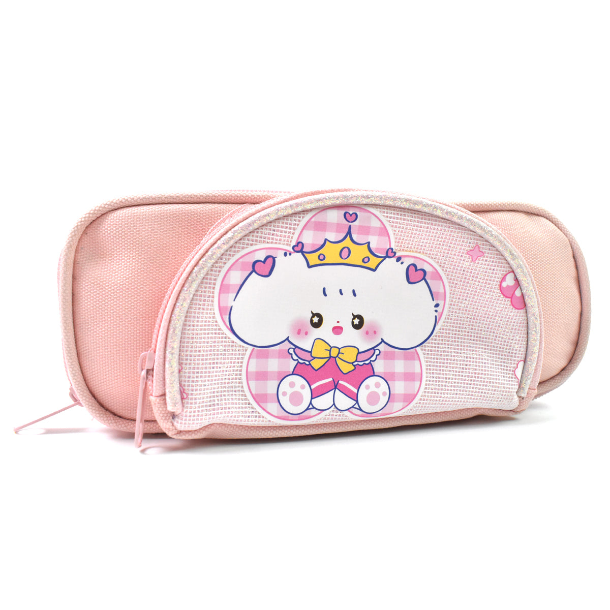 Pencil Pouch With Zipper (1 Pc  2 Compartment)