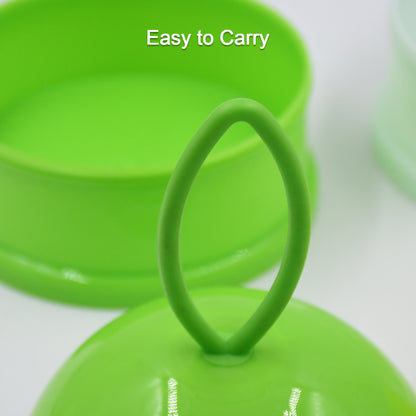 5924a  3 Layer Lunch Box Unique Design Bite Lunch Box With Liquid  Food Container Lunch Box (Green)