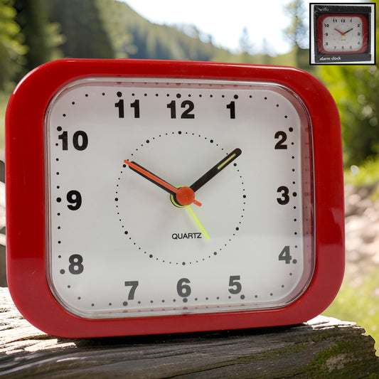 Compact Analog Alarm Clock  Easy Reliable And Elegant