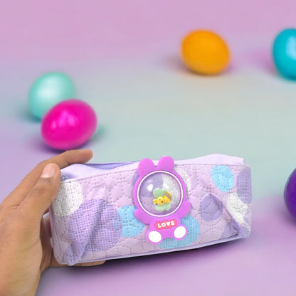 Pencil Pouch With Zipper (1 Pc  2 Compartment)