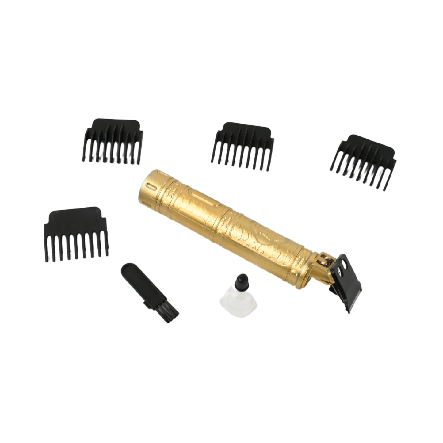 12839  Plastic Body Hair Trimmer For Men Hairstyle Trimmer Professional Hair Clipper Electric Shaving Machine Dry Shaving For Men - Hair Shaving And Trimming Beard With 4 Adjustable Blade Clipper Oil Cleaning Brush