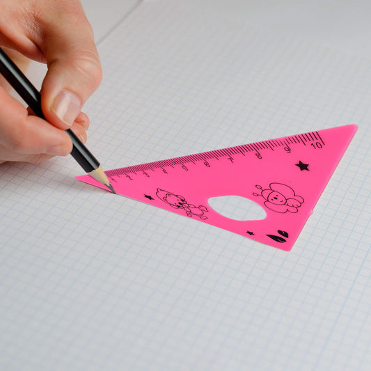 Cute Cartoon Giraffe Ruler  Scale Meter Ruler  Triangle Ruler (4 Pc Set)