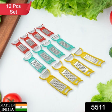 5510 Fruit Peeler Vegetable Peel Removal Tool Peeler Julienne Peeler Serrated Peeler For Carrots Apples Potatoes And All Types Of Vegetable And Fruit Multi-used Skin Slicer Shredder (10 Pc Set)