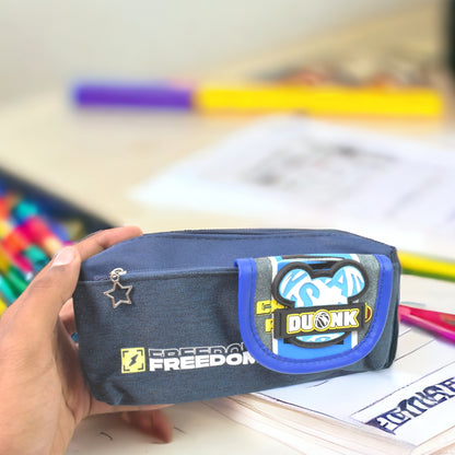 Pencil Pouch With Zipper (1 Pc  2 Compartment)
